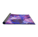 Thickness of Patterned Purple Rug, pat3171pur