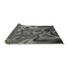 Thickness of Patterned Gunmetal Gray Rug, pat3172gry