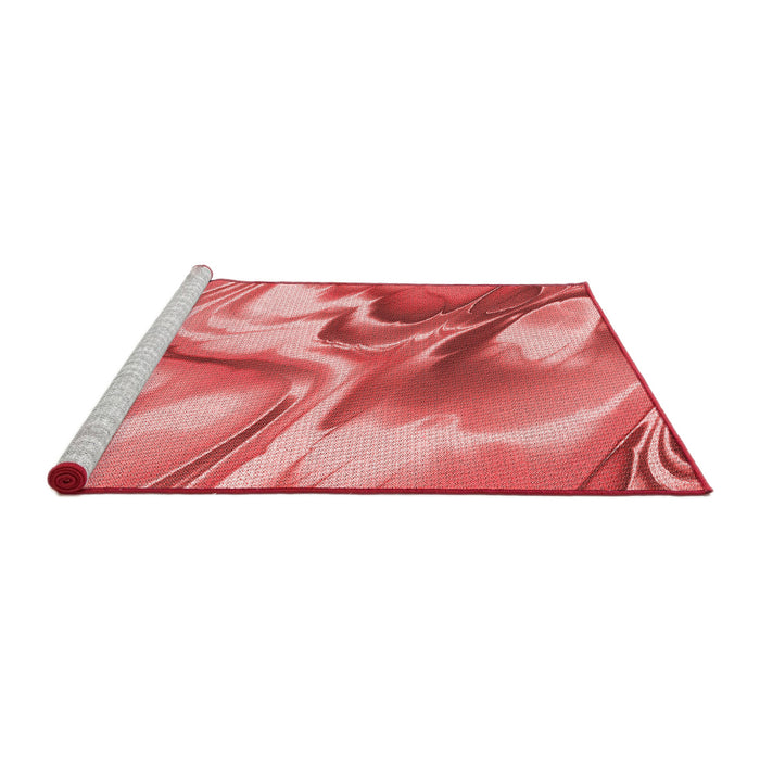 Sideview of Machine Washable Transitional Light Coral Pink Rug, wshpat3173rd