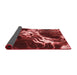 Thickness of Patterned Dark Red Rug, pat3174rd