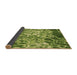 Thickness of Patterned Green Rug, pat3175brn