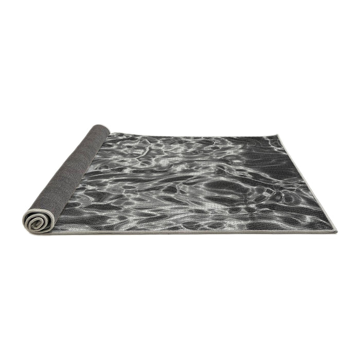 Thickness of Patterned Gunmetal Gray Rug, pat3175gry