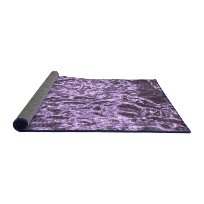Thickness of Patterned Purple Rug, pat3175pur