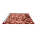 Sideview of Machine Washable Transitional Red Rug, wshpat3175rd