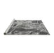 Sideview of Machine Washable Transitional Cloud Gray Rug, wshpat3176gry
