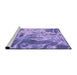 Sideview of Machine Washable Transitional Bright Lilac Purple Rug, wshpat3176pur