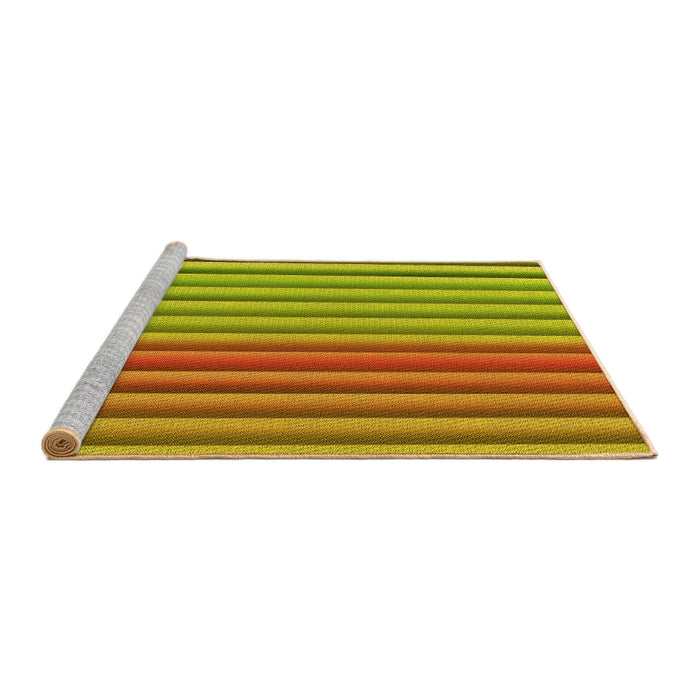 Sideview of Machine Washable Transitional Mahogany Brown Rug, wshpat3177yw