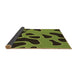 Thickness of Patterned Pistachio Green Rug, pat3178brn