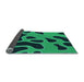 Thickness of Patterned Spring Green Rug, pat3178lblu