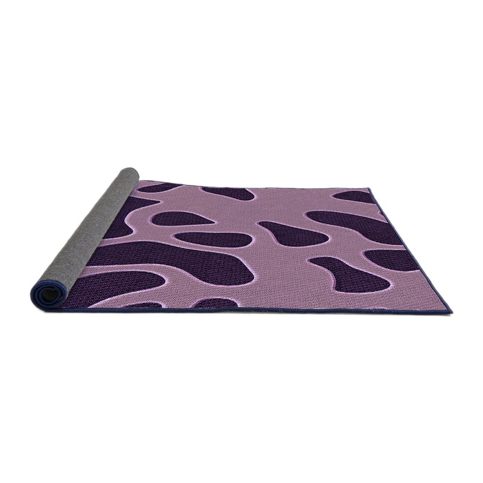 Thickness of Patterned Orchid Purple Rug, pat3178pur