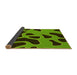 Thickness of Patterned Green Rug, pat3178yw