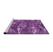 Sideview of Machine Washable Transitional Dark Magenta Purple Rug, wshpat3179pur