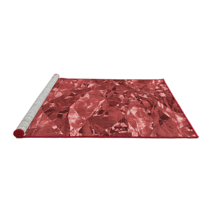 Sideview of Machine Washable Transitional Red Rug, wshpat3179rd