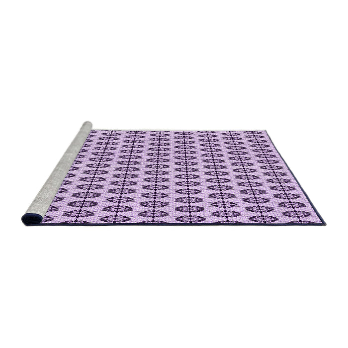 Sideview of Machine Washable Transitional Bright Grape Purple Rug, wshpat3180pur