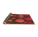 Thickness of Patterned Red Rug, pat3181org