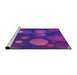 Sideview of Machine Washable Transitional Bright Purple Rug, wshpat3181pur