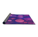 Thickness of Patterned Bright Purple Rug, pat3181pur