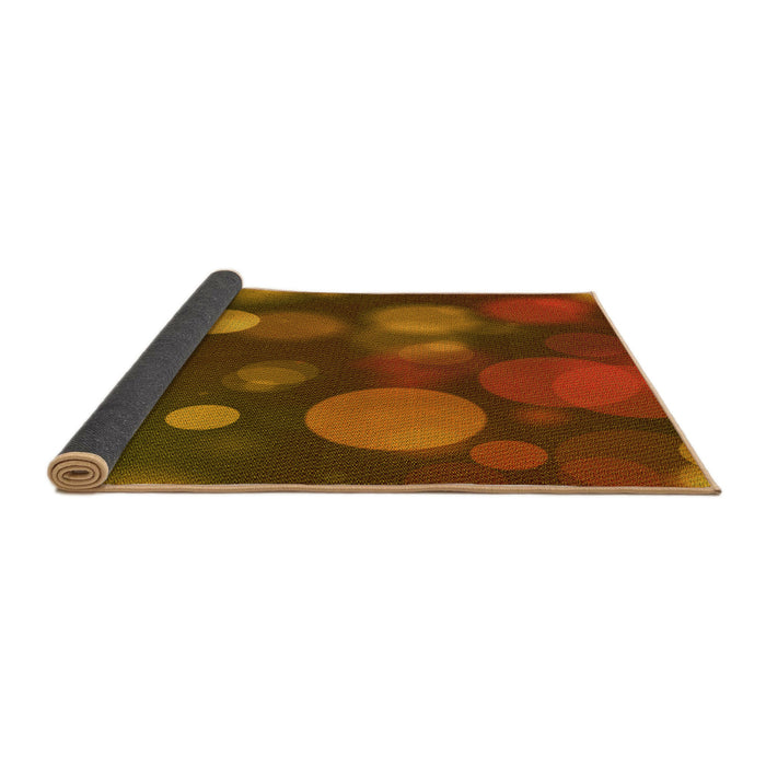 Thickness of Patterned Tomato Red Rug, pat3181yw