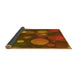 Thickness of Patterned Tomato Red Rug, pat3181yw