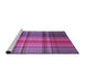 Sideview of Machine Washable Transitional Medium Violet Red Pink Rug, wshpat3183pur