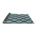 Thickness of Patterned Purple Violet Purple Rug, pat3184lblu