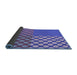 Thickness of Patterned Amethyst Purple Rug, pat3185blu