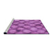 Sideview of Machine Washable Transitional Orchid Purple Rug, wshpat3186pur