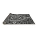 Thickness of Patterned Gunmetal Gray Rug, pat3188gry