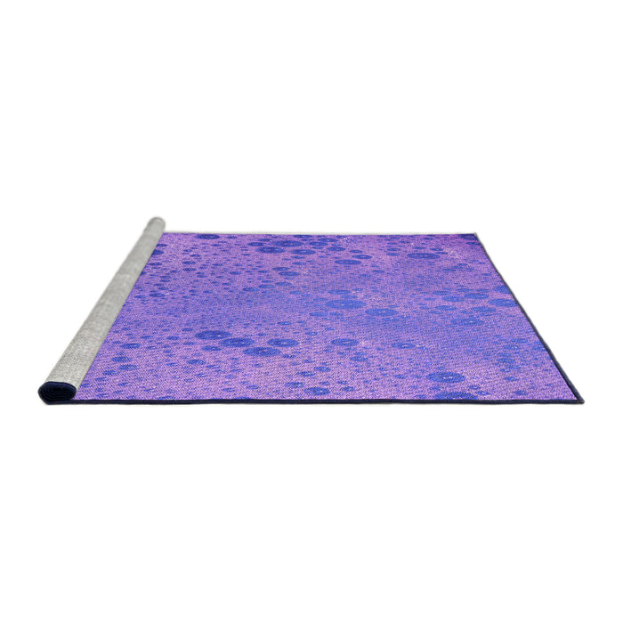 Sideview of Machine Washable Transitional Purple Rug, wshpat319pur