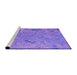 Sideview of Machine Washable Transitional Purple Rug, wshpat319pur