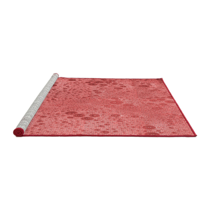 Sideview of Machine Washable Transitional Red Rug, wshpat319rd