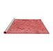 Sideview of Machine Washable Transitional Red Rug, wshpat319rd