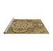 Sideview of Machine Washable Transitional Yellow Orange Rug, wshpat3190brn