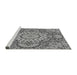 Sideview of Machine Washable Transitional Cloud Gray Rug, wshpat3190gry