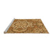 Sideview of Machine Washable Transitional Orange Rug, wshpat3190org