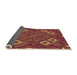 Thickness of Patterned Orange Rug, pat3191org