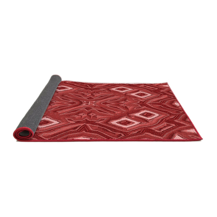 Thickness of Patterned Red Rug, pat3191rd