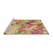 Sideview of Machine Washable Transitional Orange Rug, wshpat3192brn