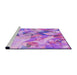 Sideview of Machine Washable Transitional Violet Purple Rug, wshpat3192pur