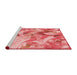 Sideview of Machine Washable Transitional Light Salmon Pink Rug, wshpat3192rd