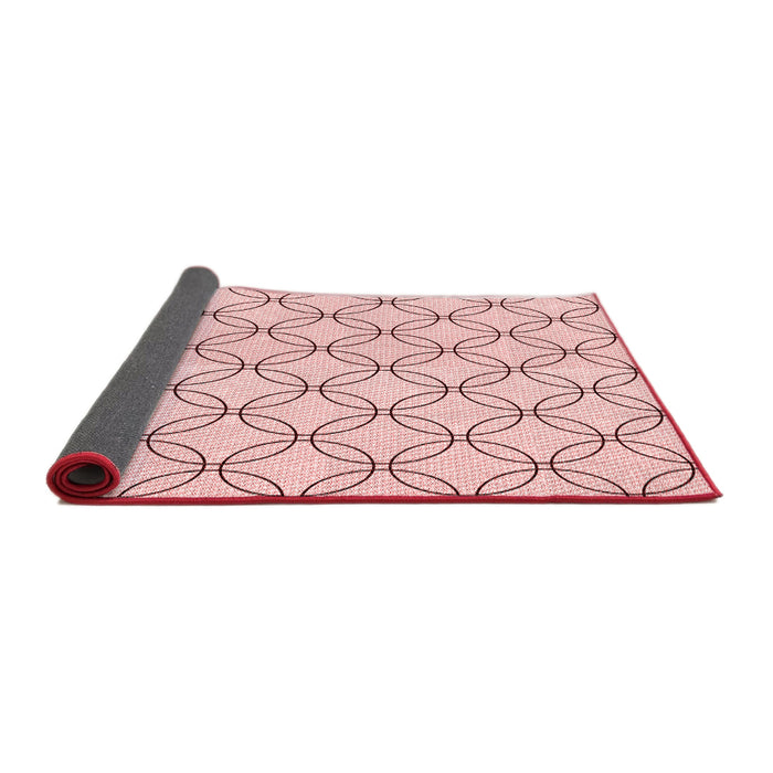 Thickness of Patterned Pink Rug, pat3197rd