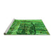 Machine Washable Transitional Green Rug in a Bedroom, wshpat32grn