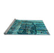 Machine Washable Transitional Blue Rug in a Bedroom, wshpat32lblu