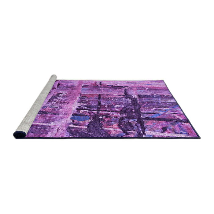 Machine Washable Transitional Purple Rug in a Bedroom, wshpat32pur
