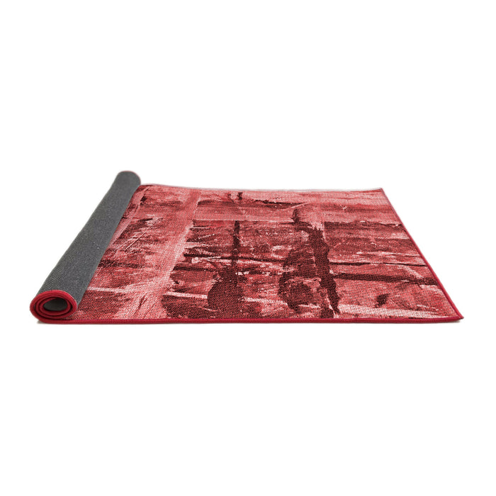 Thickness of Patterned Red Rug, pat32rd