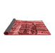 Thickness of Patterned Red Rug, pat32rd