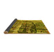 Thickness of Patterned Yellow Rug, pat32yw