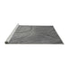 Sideview of Machine Washable Transitional Gray Rug, wshpat320gry