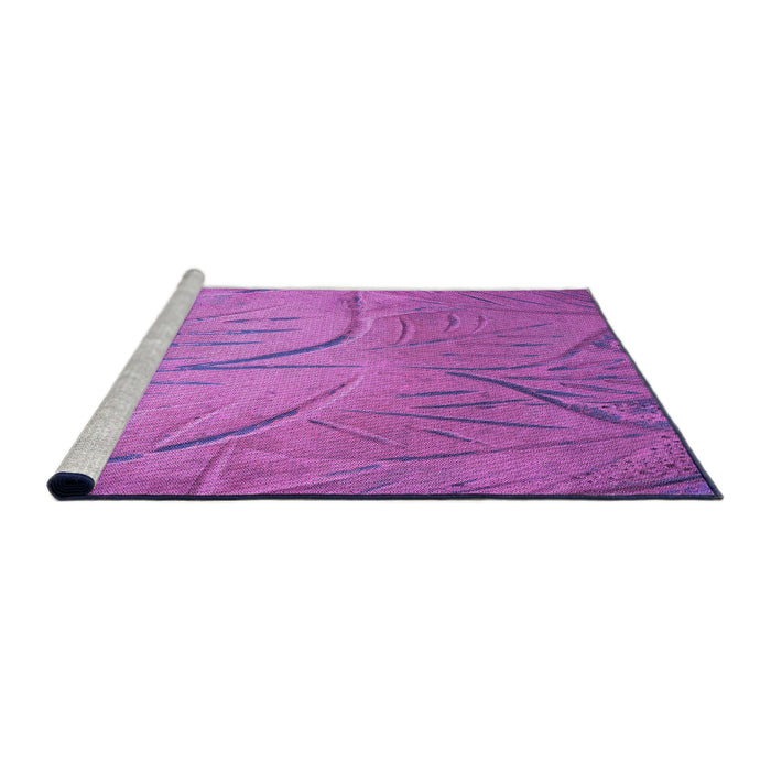Sideview of Machine Washable Transitional Purple Rug, wshpat320pur