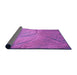 Thickness of Patterned Purple Rug, pat320pur